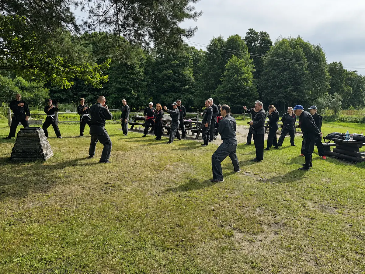 Outdoor training at Bujinkan Estonia Summer Camp
